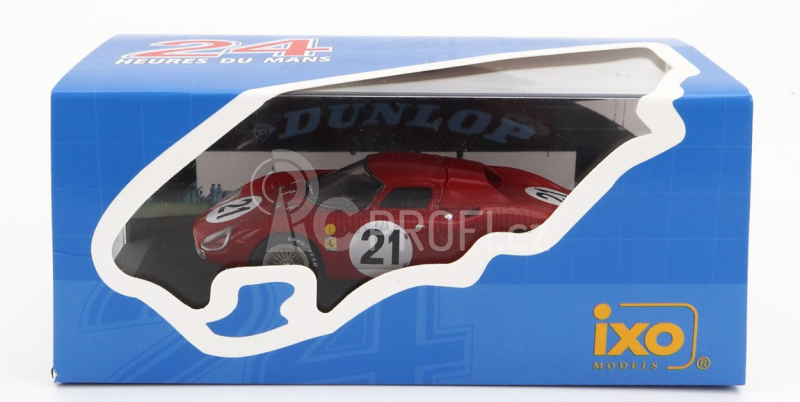 Ixo-models Ferrari 250lm 3.3l V12 Ch. N5893 Team N.a.r.t. N 21 1:43, červená