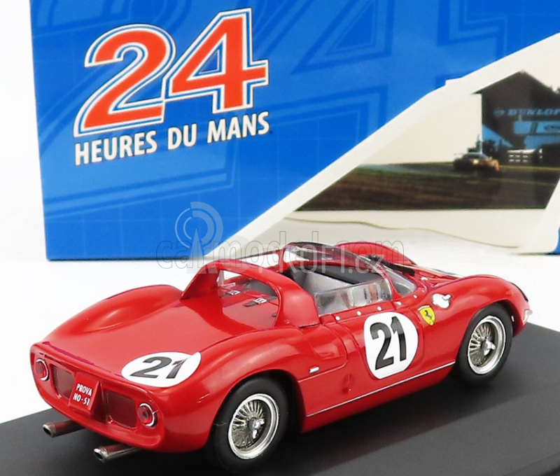 Ixo-models Ferrari 250p Spider 3.0l V12 Team Ferrari Spa Sefac N 21 1:43, červená