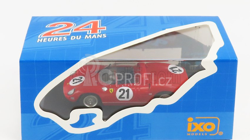 Ixo-models Ferrari 250p Spider 3.0l V12 Team Ferrari Spa Sefac N 21 1:43, červená