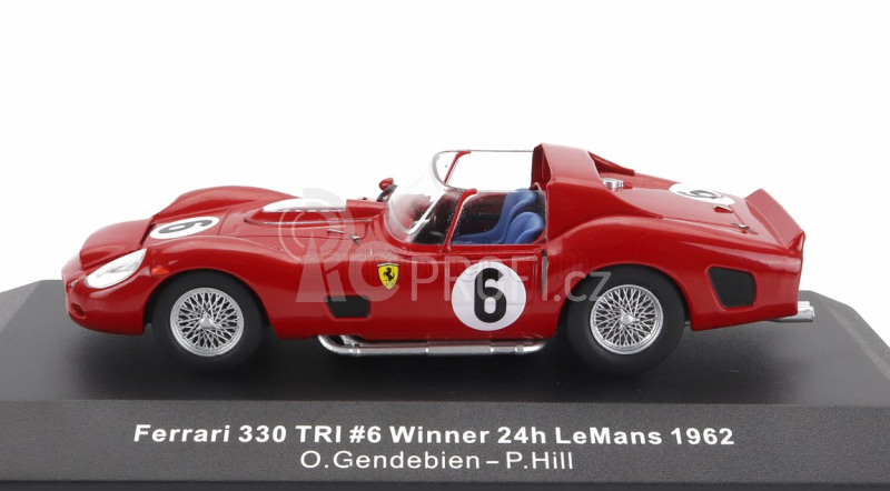 Ixo-models Ferrari 330 Tri Lm Spider 4.0l V12 Team Spa Ferrari Sefac N 6 Winner 24h Le Mans 1962 O.gendebien - P.hill 1:43 Red