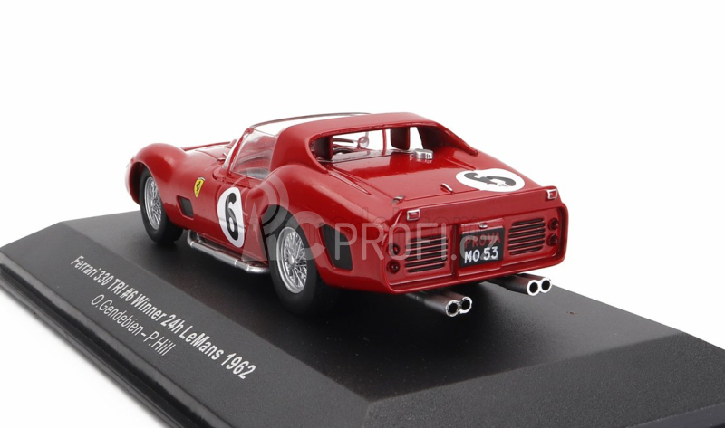 Ixo-models Ferrari 330 Tri Lm Spider 4.0l V12 Team Spa Ferrari Sefac N 6 Winner 24h Le Mans 1962 O.gendebien - P.hill 1:43 Red