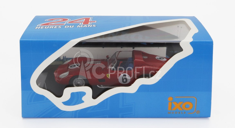 Ixo-models Ferrari 330 Tri Lm Spider 4.0l V12 N 6 1:43, červená