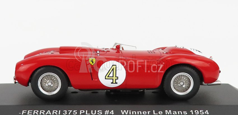 Ixo-models Ferrari 375 Plus 5.0l V12 Spider Team Scuderia Ferrari N 4 1:43, červená