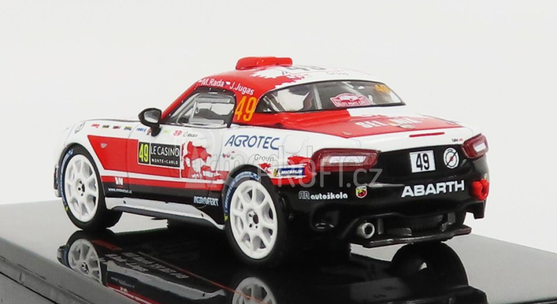 Ixo-models Fiat 124 Abarth Rgt N 49 Rally Montecarlo 2022 1:43, bíločervená