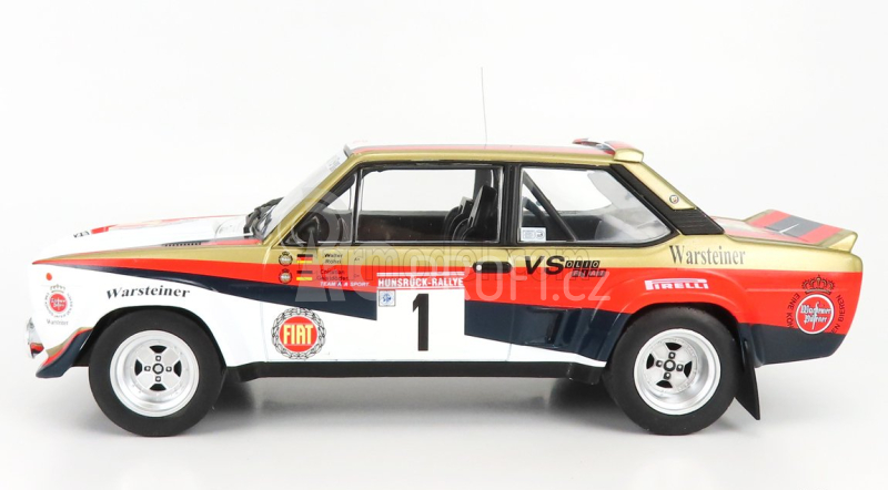 Ixo-models Fiat 131 Abarth N 1 Rally Hunsruck 1980 W.Rohrl - C.Geistdoerfer 1:18