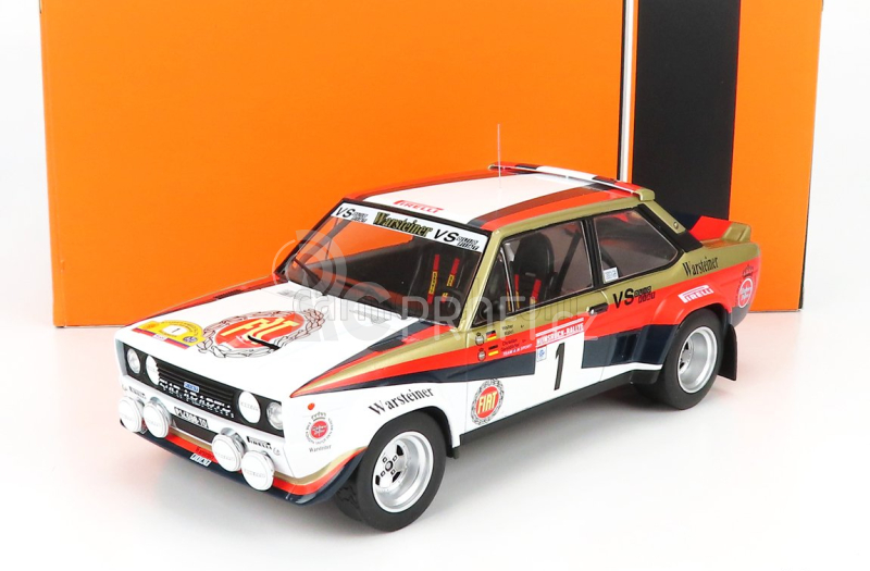 Ixo-models Fiat 131 Abarth N 1 Rally Hunsruck 1980 W.Rohrl - C.Geistdoerfer 1:18