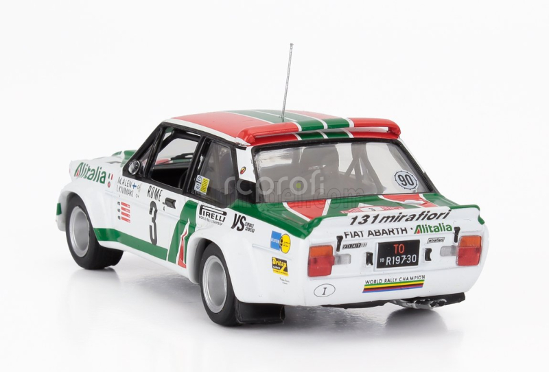 Ixo-models Fiat 131 Abarth Team Alitalia N 3 3rd Rally Montecarlo 1979 Markku Alen - Ikka Kivimaki 1:43 Bílá Zelená Červená