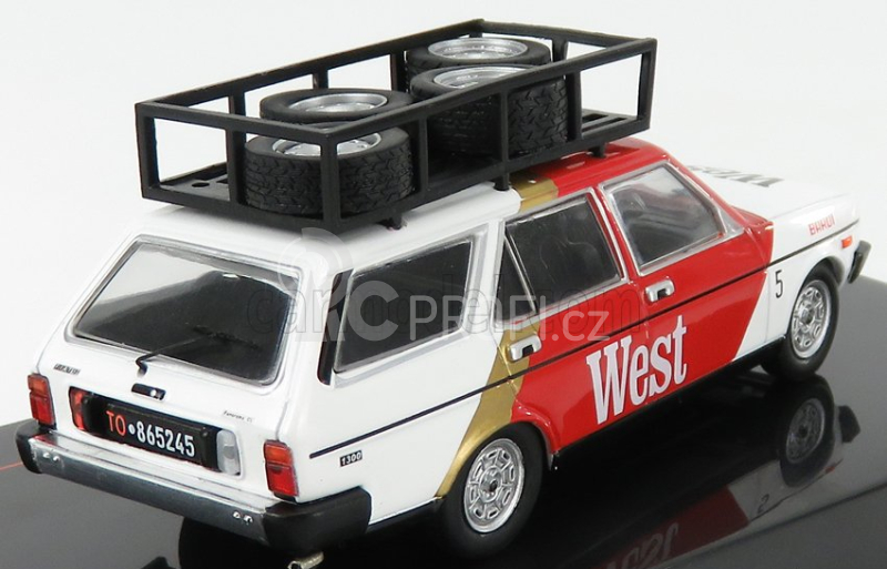 Ixo-models Fiat 131 Panorama Assistance Rally Team West 1979 1:43 Bílá Červená