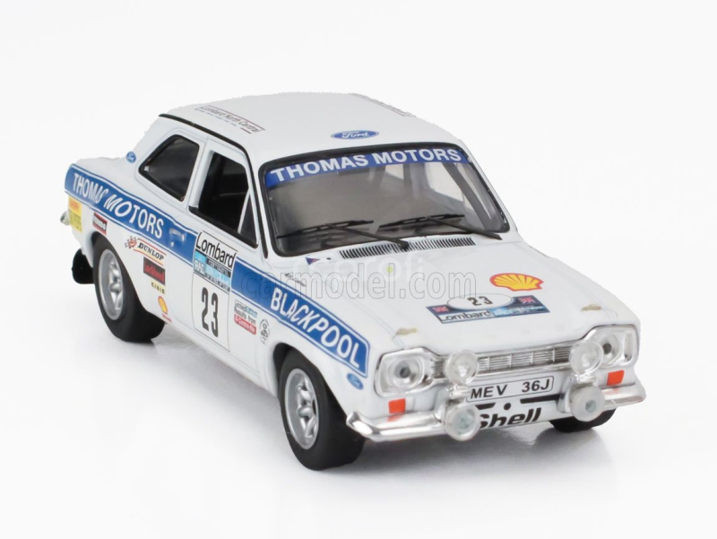 Ixo-models Ford england Escort Mki Rs 1600 (night Version) Team Thomas Motors N 23 8th Rac Rally 1974 Billy Coleman - Dan Sullivan 1:43 Bílá Modrá