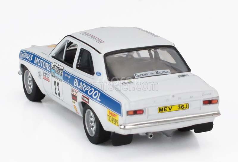 Ixo-models Ford england Escort Mki Rs 1600 (night Version) Team Thomas Motors N 23 8th Rac Rally 1974 Billy Coleman - Dan Sullivan 1:43 Bílá Modrá
