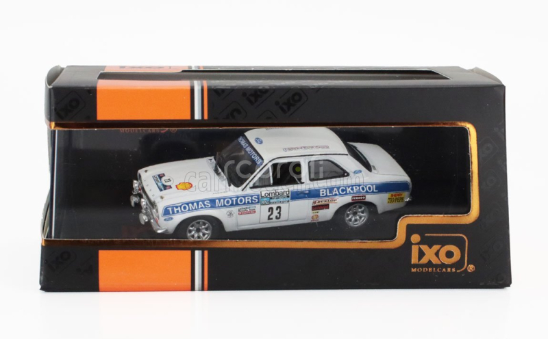 Ixo-models Ford england Escort Mki Rs 1600 (night Version) Team Thomas Motors N 23 8th Rac Rally 1974 Billy Coleman - Dan Sullivan 1:43 Bílá Modrá