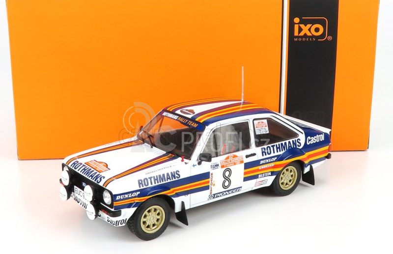 Ixo-models Ford england Escort Mkii Rs 1800 Team Rothmans N 8 1:24, bílá