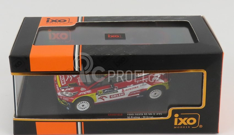 Ixo-models Ford england Fiesta R5 Mkii N 25 Rally Acropolis 2021 1:43, červená