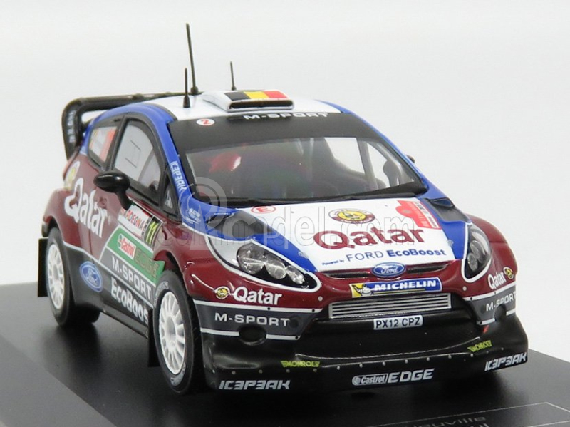 Ixo-models Ford england Fiesta Rs Wrc N 11 Rally Sardegna Italy 2013 T.neuville - N.gilsoul 1:43 Bordó Modrá Bílá