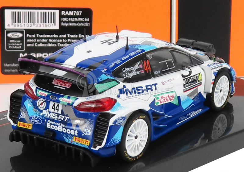 Ixo-models Ford england Fiesta Wrc N 44 Rally Montecarlo 2021 1:43