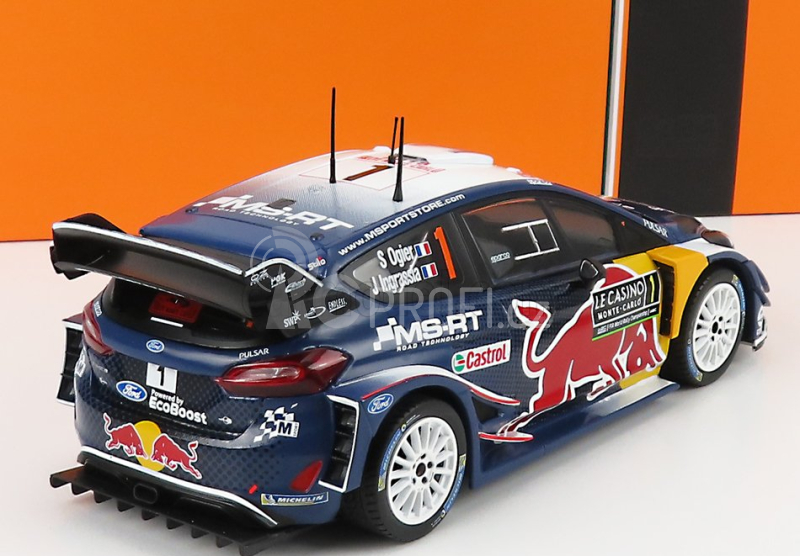 Ixo-models Ford england Fiesta Wrc Red Bull N 1 Winner Rally Montecarlo 2018 1:24