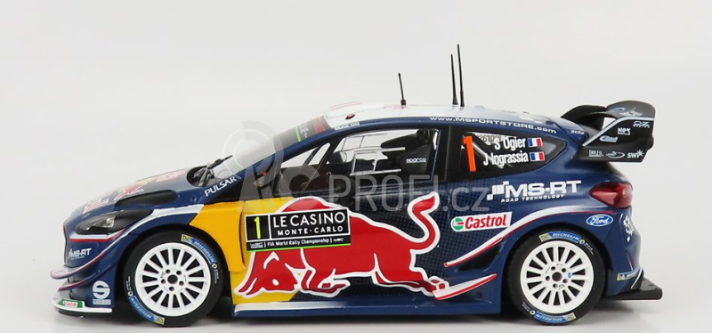 Ixo-models Ford england Fiesta Wrc Red Bull N 1 Winner Rally Montecarlo 2018 1:24