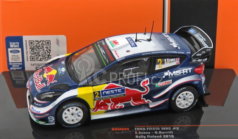 Ixo-models Ford england Fiesta Wrc Red Bull N 2 Rally Finland 2018 1:43