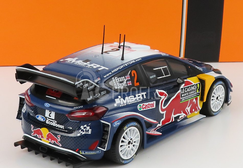 Ixo-models Ford england Fiesta Wrc Red Bull N 2 Rally Montecarlo 2018 1:24