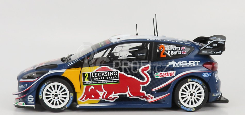 Ixo-models Ford england Fiesta Wrc Red Bull N 2 Rally Montecarlo 2018 1:24