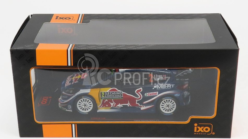 Ixo-models Ford england Fiesta Wrc Red Bull N 2 Rally Montecarlo 2018 1:24