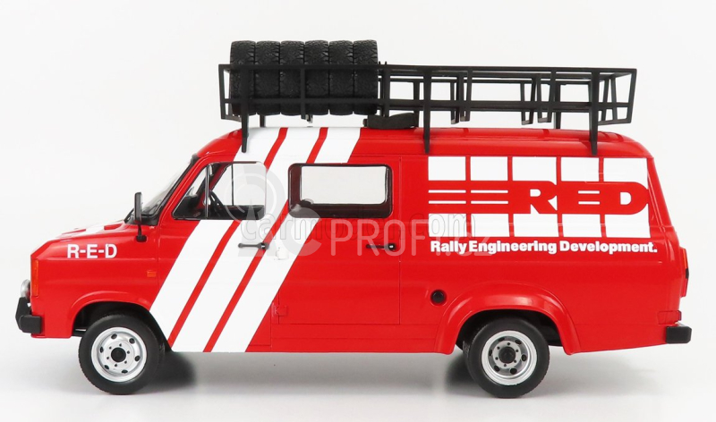 Ixo-models Ford england Transit Mkii Rally Engineering Development 1985 1:18, červená