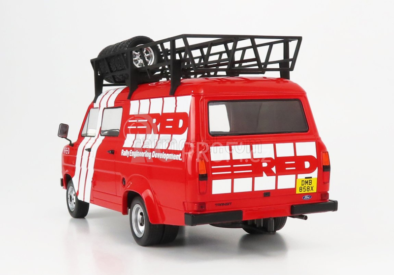 Ixo-models Ford england Transit Mkii Rally Engineering Development 1985 1:18, červená