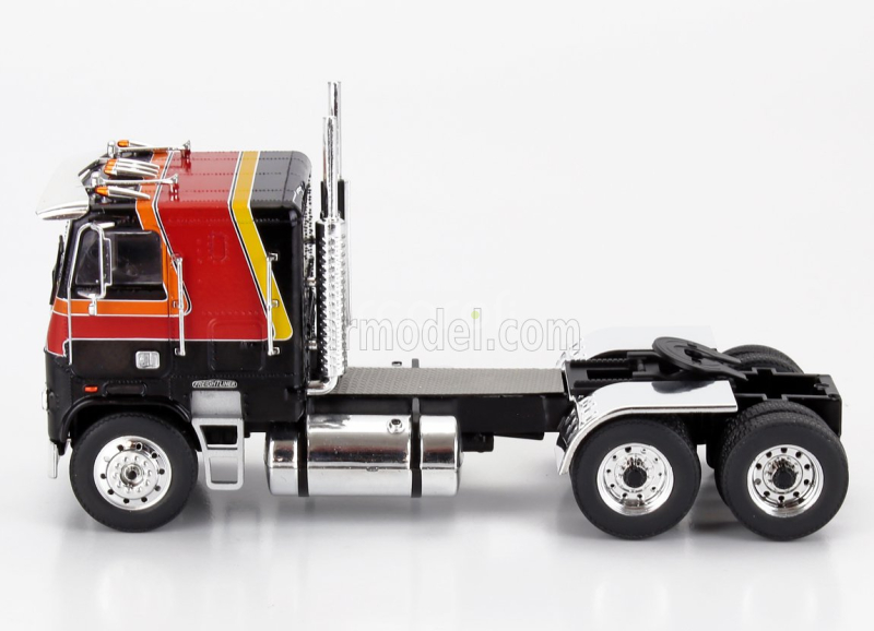 Ixo-models Freightliner Fla Tractor Truck 3-assi 1993 1:43 Černá Červená