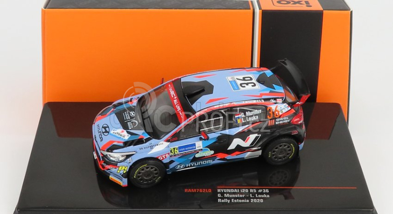 Ixo-models Hyundai I20 R5 Wrc N 36 Rally Estonia 2020 G.Munster - L.Louka 1:43