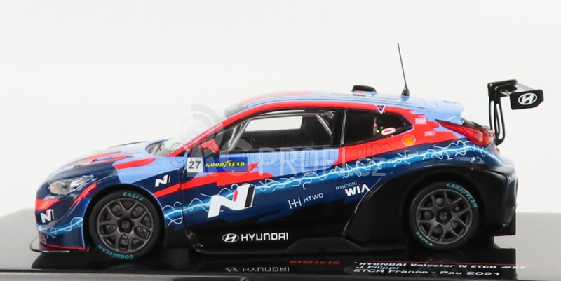 Ixo-models Hyundai Veloster N 27 Etcr Season 2021 L.filippi 1:43 2 Tóny Modré Červené