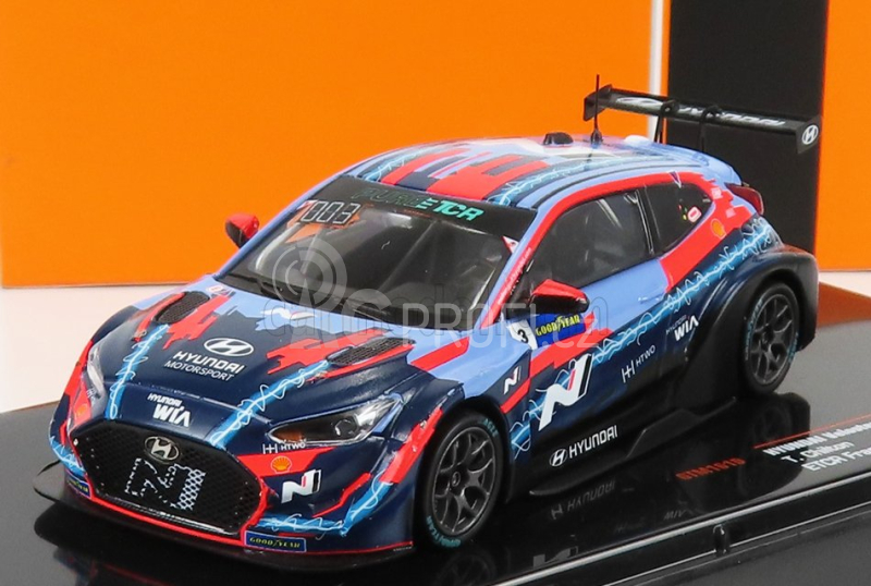 Ixo-models Hyundai Veloster N 3 Etcr Season 2021 T.chilton 1:43 2 Tóny Modré Červené