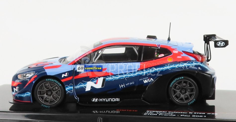 Ixo-models Hyundai Veloster N 69 Etcr Season 2021 J.k.vernay 1:43 2 Tóny Modré Červené