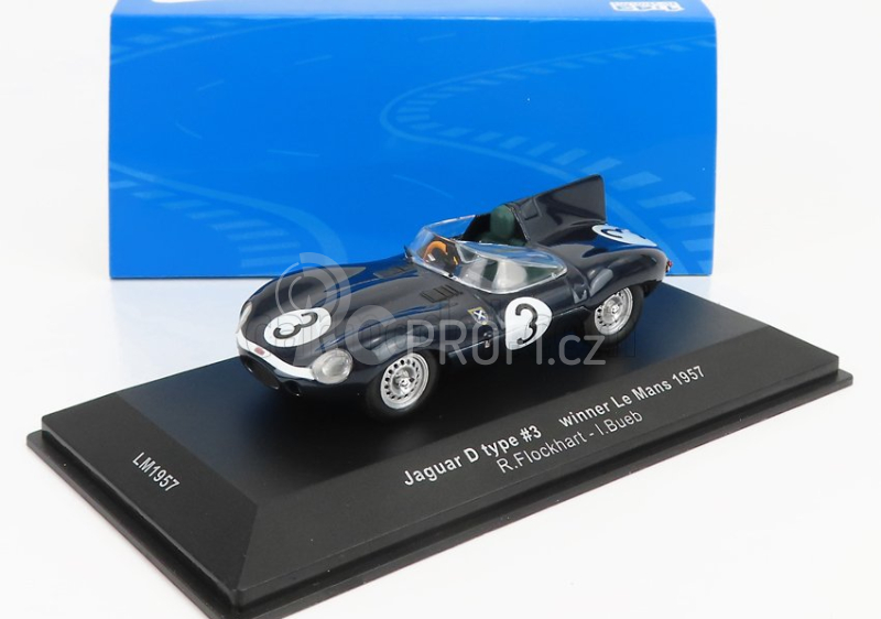 Ixo-models Jaguar D-type Team Ecurie Ecosse N 3 1:43, tmavě modrá