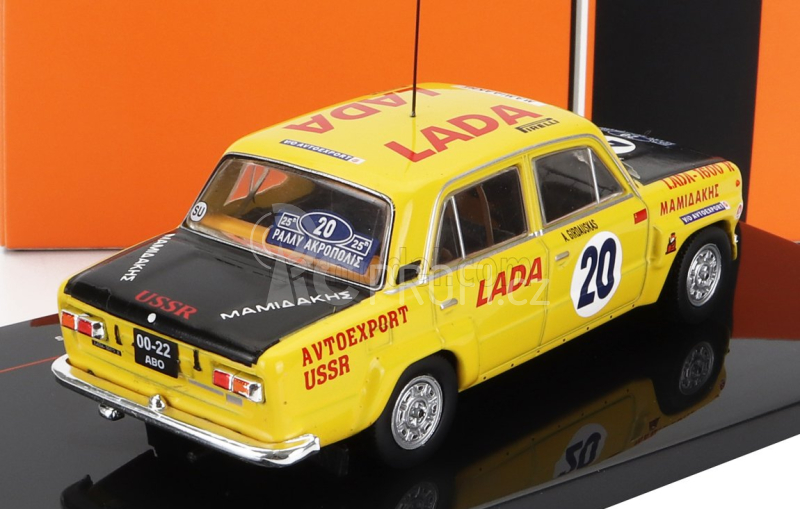 Ixo-models Lada fiat 1600r N 20 Ally Acropolis 1978 1:43, žlutá