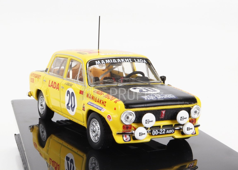 Ixo-models Lada fiat 1600r N 20 Ally Acropolis 1978 1:43, žlutá