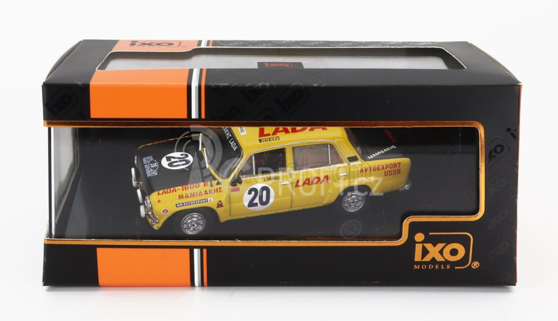 Ixo-models Lada fiat 1600r N 20 Ally Acropolis 1978 1:43, žlutá