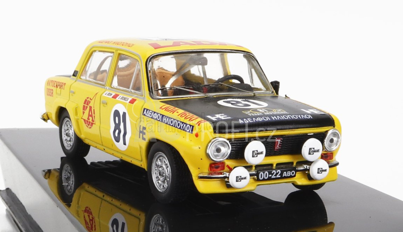 Ixo-models Lada fiat 1600r N 81 Ally Acropolis 1977 S.brundza - A.brum 1:43 Žlutá Matná Černá
