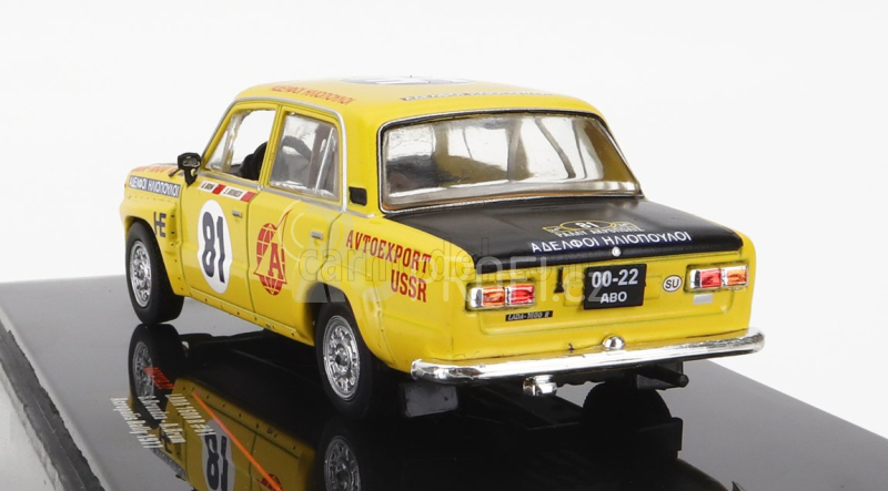 Ixo-models Lada fiat 1600r N 81 Ally Acropolis 1977 S.brundza - A.brum 1:43 Žlutá Matná Černá
