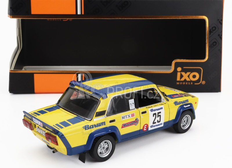 Ixo-models Lada fiat 2105 Mtx (night Version) N 25 Rally Barum 1983 1:43, žlutá