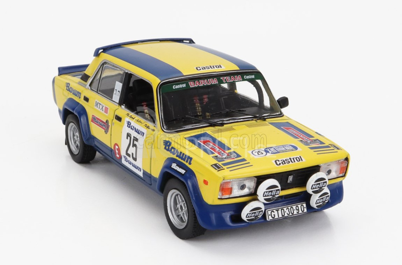 Ixo-models Lada fiat 2105 Mtx (night Version) N 25 Rally Barum 1983 1:43, žlutá