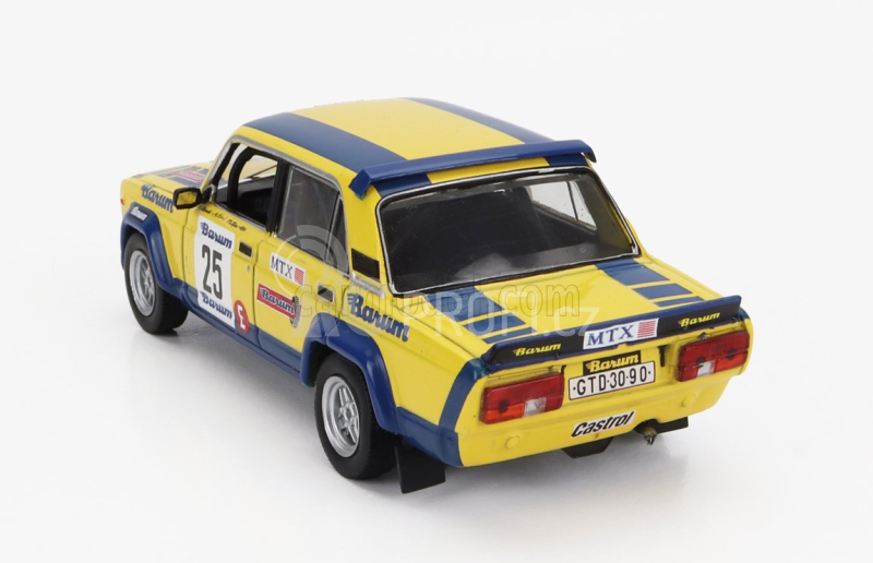 Ixo-models Lada fiat 2105 Mtx (night Version) N 25 Rally Barum 1983 1:43, žlutá