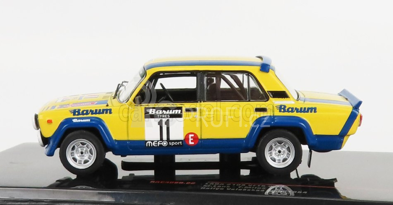 Ixo-models Lada fiat 2105 Vfts N 11 2nd Rally Valasska Zima 1984 M.lank - T.milo 1:43 Žlutá Modrá