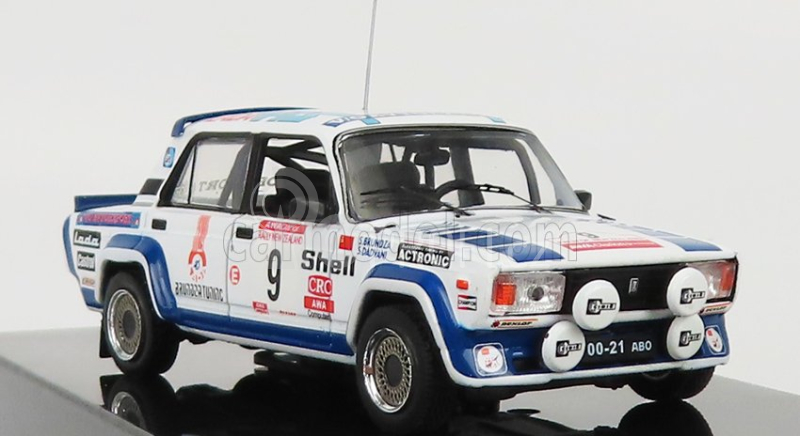 Ixo-models Lada fiat 2105 Vfts N 9 Rally New Zealand 1985 S.brundza - A.dadvani 1:43 Bílá Modrá