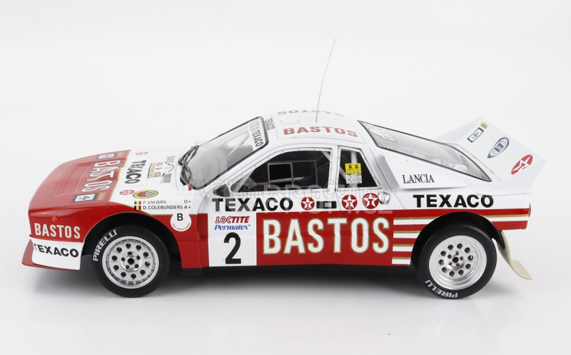 Ixo-models Lancia 037 Evo 2 Bastos N 2 Rally Ypres 1985 1:18, bíločervená