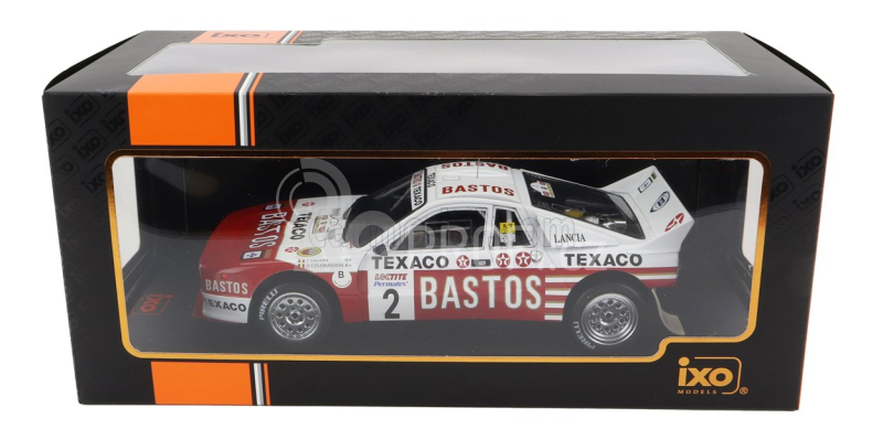 Ixo-models Lancia 037 Evo 2 Bastos N 2 Rally Ypres 1985 1:18, bíločervená