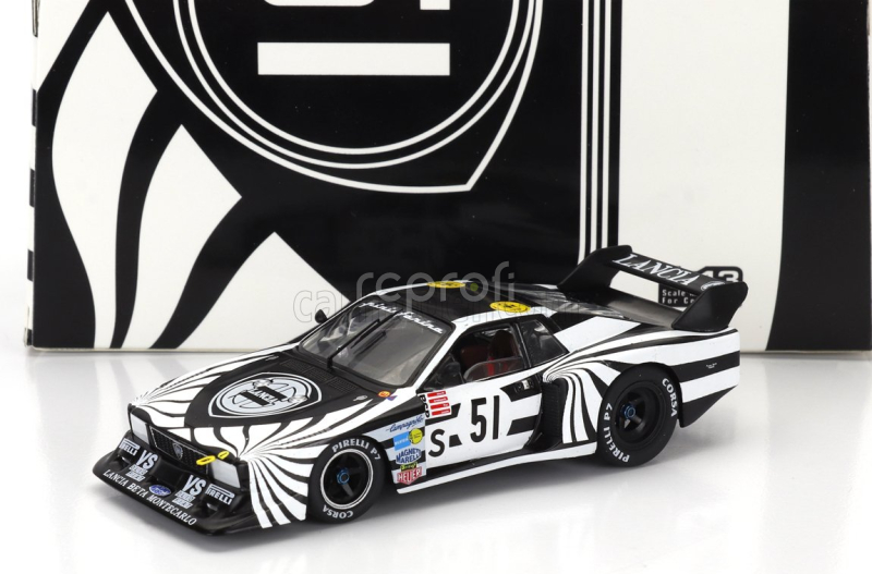 Ixo-models Lancia Beta Montecarlo Turbo N 51 6h Silverstone 1979 Riccardo Patrese - Walter Rohrl 1:43 Černá Bílá