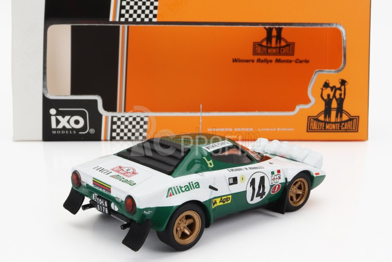 Ixo-models Lancia Stratos Hf N 14 Winner Rally Montecarlo 1975 1:43, bílá