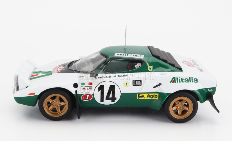 Ixo-models Lancia Stratos Hf N 14 Winner Rally Montecarlo 1975 1:43, bílá