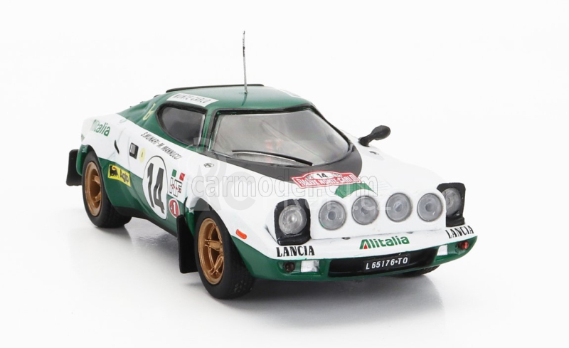 Ixo-models Lancia Stratos Hf N 14 Winner Rally Montecarlo 1975 1:43, bílá