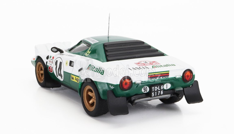 Ixo-models Lancia Stratos Hf N 14 Winner Rally Montecarlo 1975 1:43, bílá